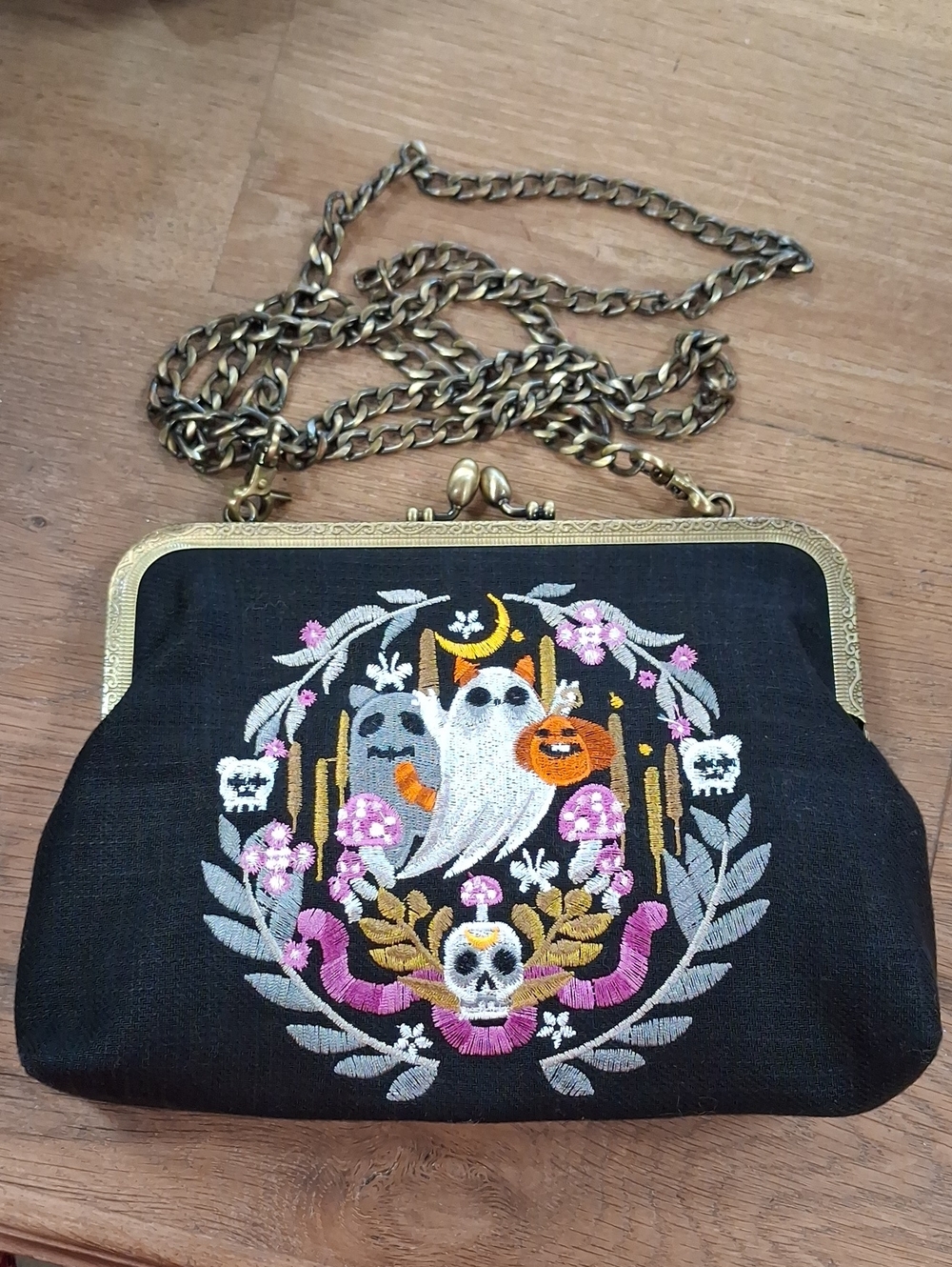 Embroidered Boho Halloween Bag